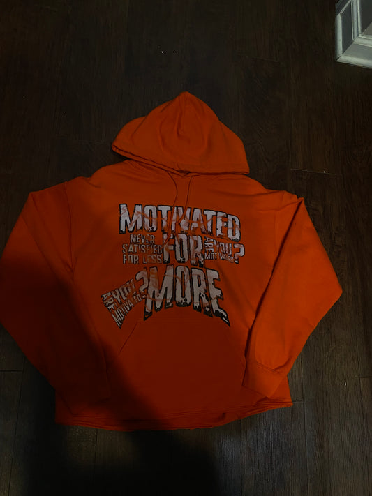 “Motivated” Orange Hoodie