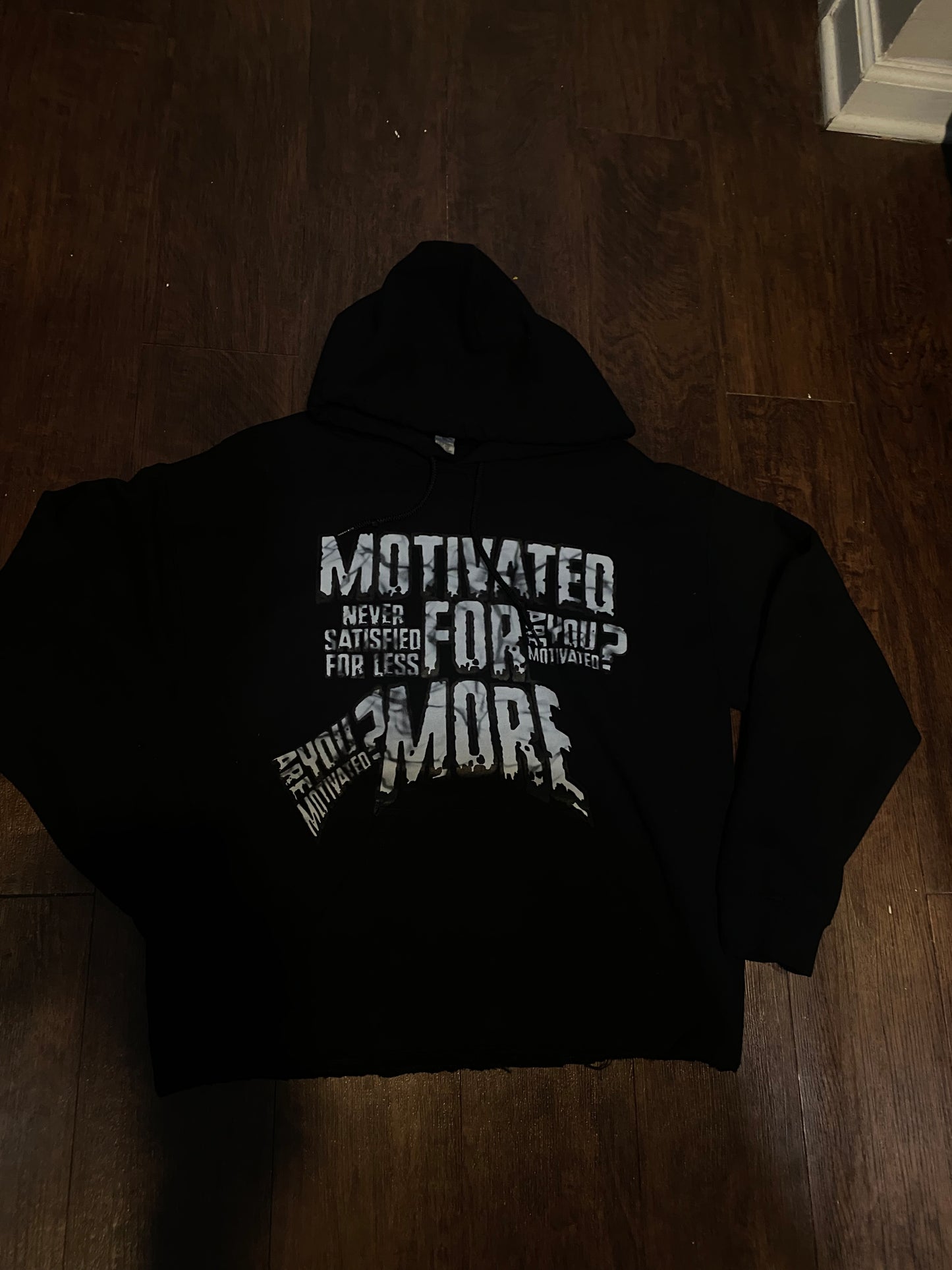 “Motivated” Black Hoodie