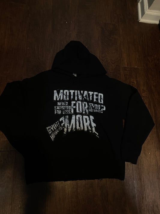 “Motivated” Black Hoodie